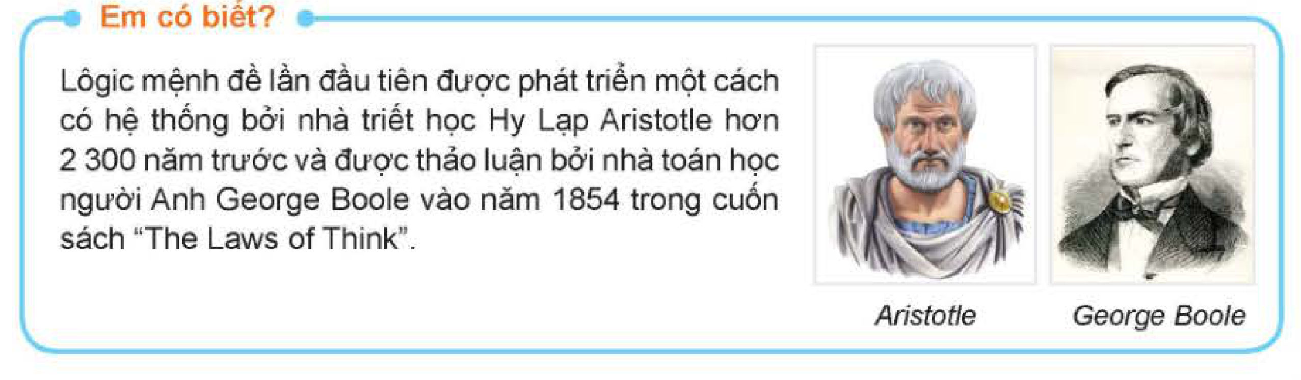 Aristotle và George Boole