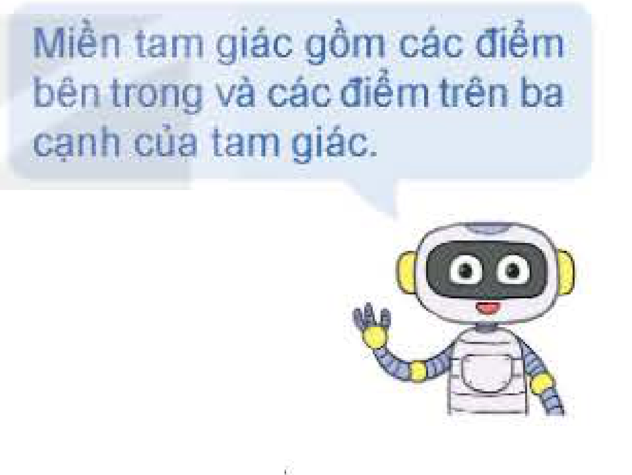 Robot nhắc miền tam giác