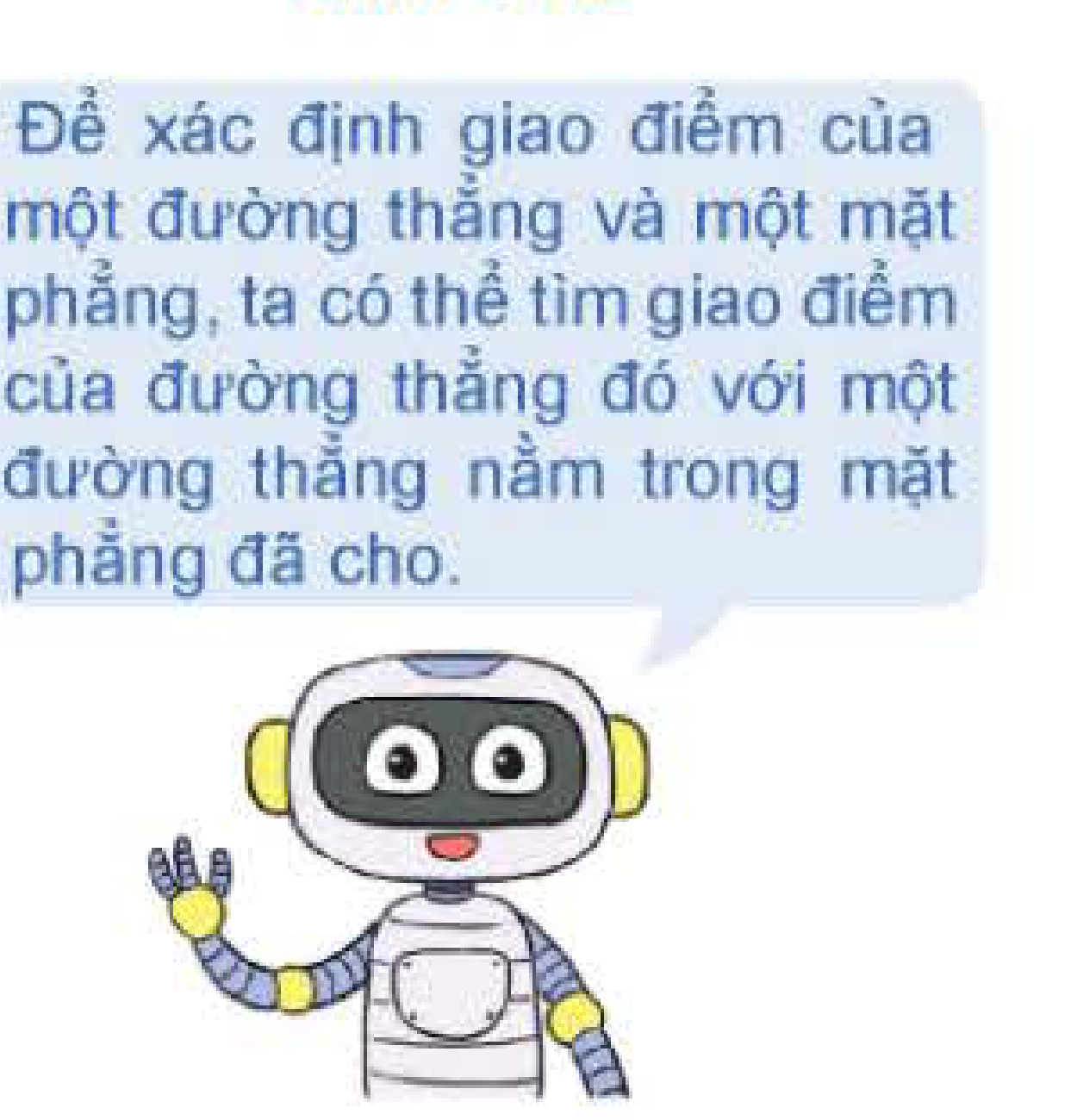 Robot hướng dẫn tìm giao điểm