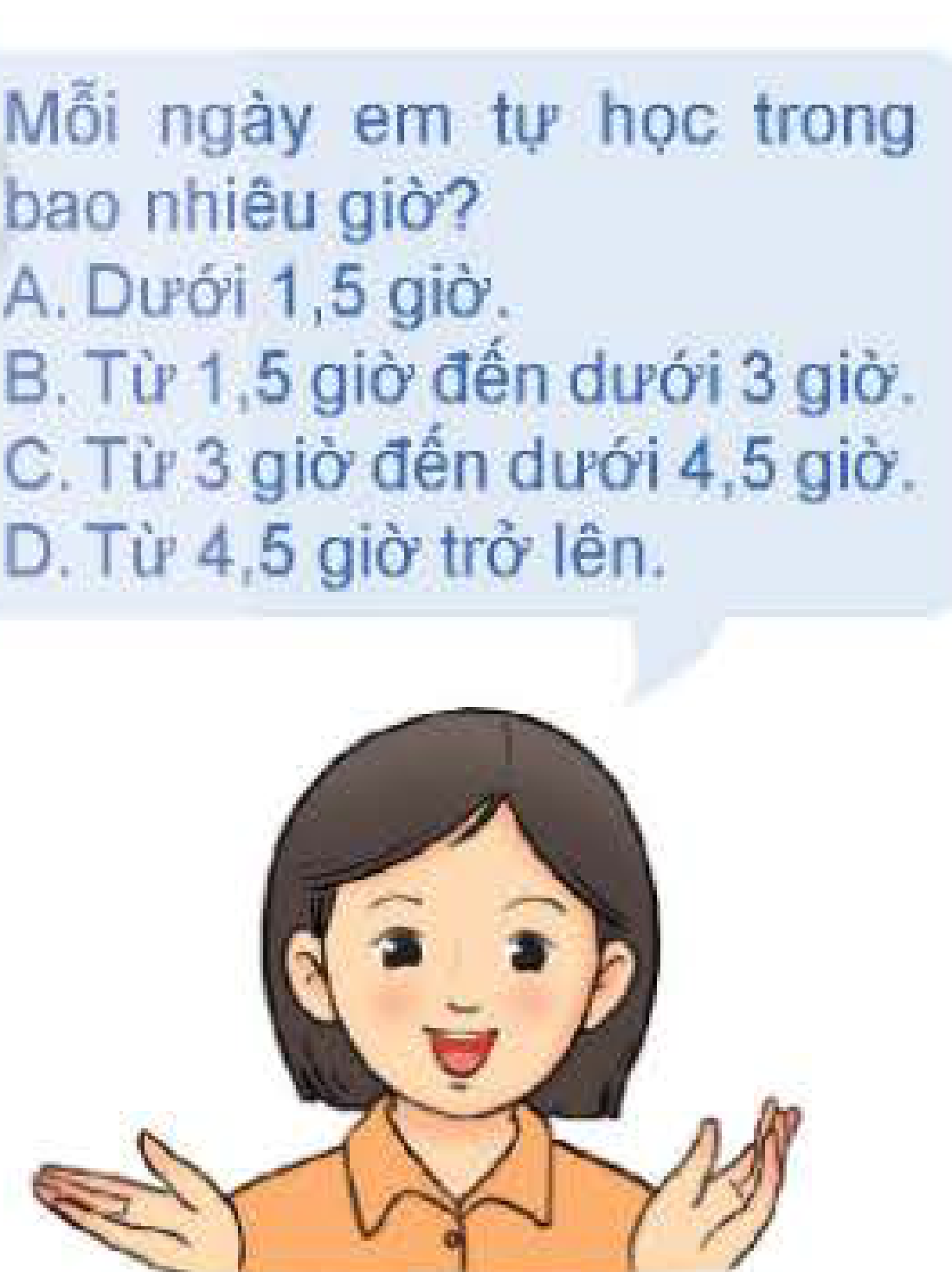 Phiếu khảo sát thời gian tự học
