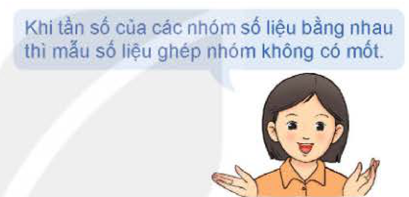 Lưu ý khi các tần số bằng nhau